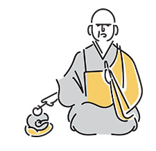 お経を唱えるイメージ